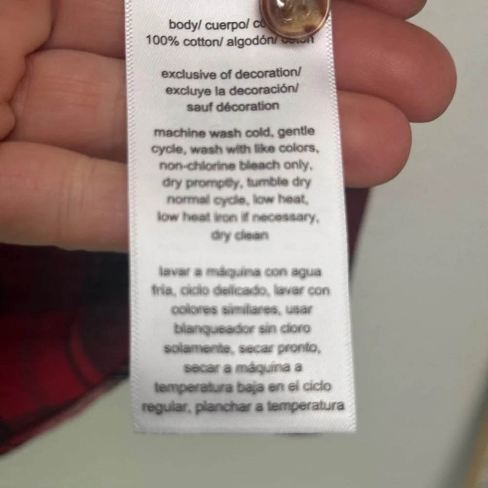 Nautica Women's Patchwork Plaid Shirt NWT Shirt Button up Size XS Cotton - Picture 8 of 8